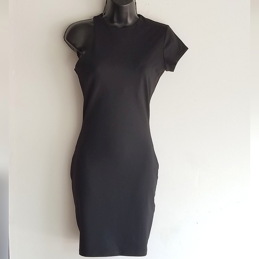 Susana Monaco One Shoulder Short Sleeve Mini Dress - Picture 10 of 11